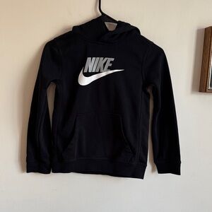 Nike Kids Black and White Logo Hoodie